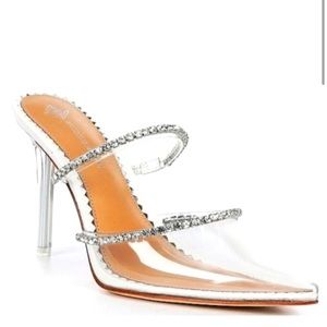 Elisha Vinyl Rhinestone Mules